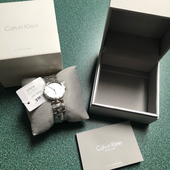 Calvin Klein Silver Stainless Steel Ladies Watch - Picture 2 of 4
